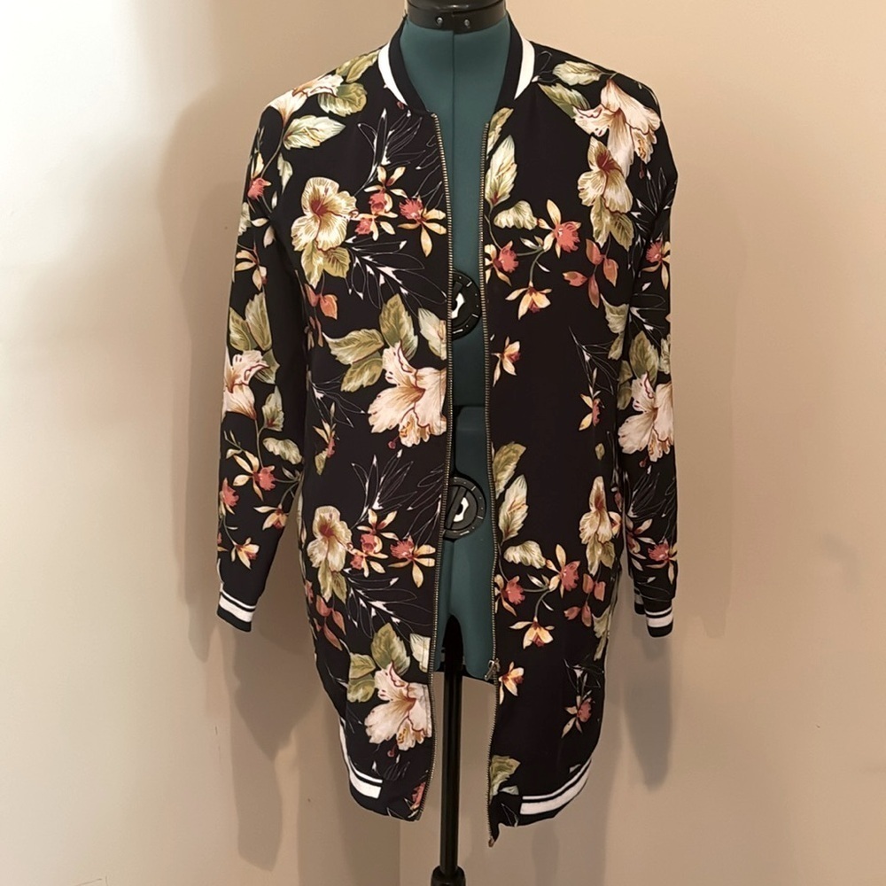 Tunic Length, Lightweight Varsity Jacket - image 1